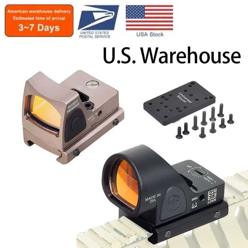 US Warehouse SR Mini RM Red Dot Sight Collimator Rifle Reflex Sight Scope fit 20mm Rail For Airsoft Hunting Rifle C250912