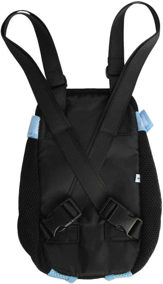 Pet Dog Puppy Cat Carrier Five Holes Backpack Double Shoulder Straps Canvas Cotton Front Chest Backpack BagLeopard SmallW250912