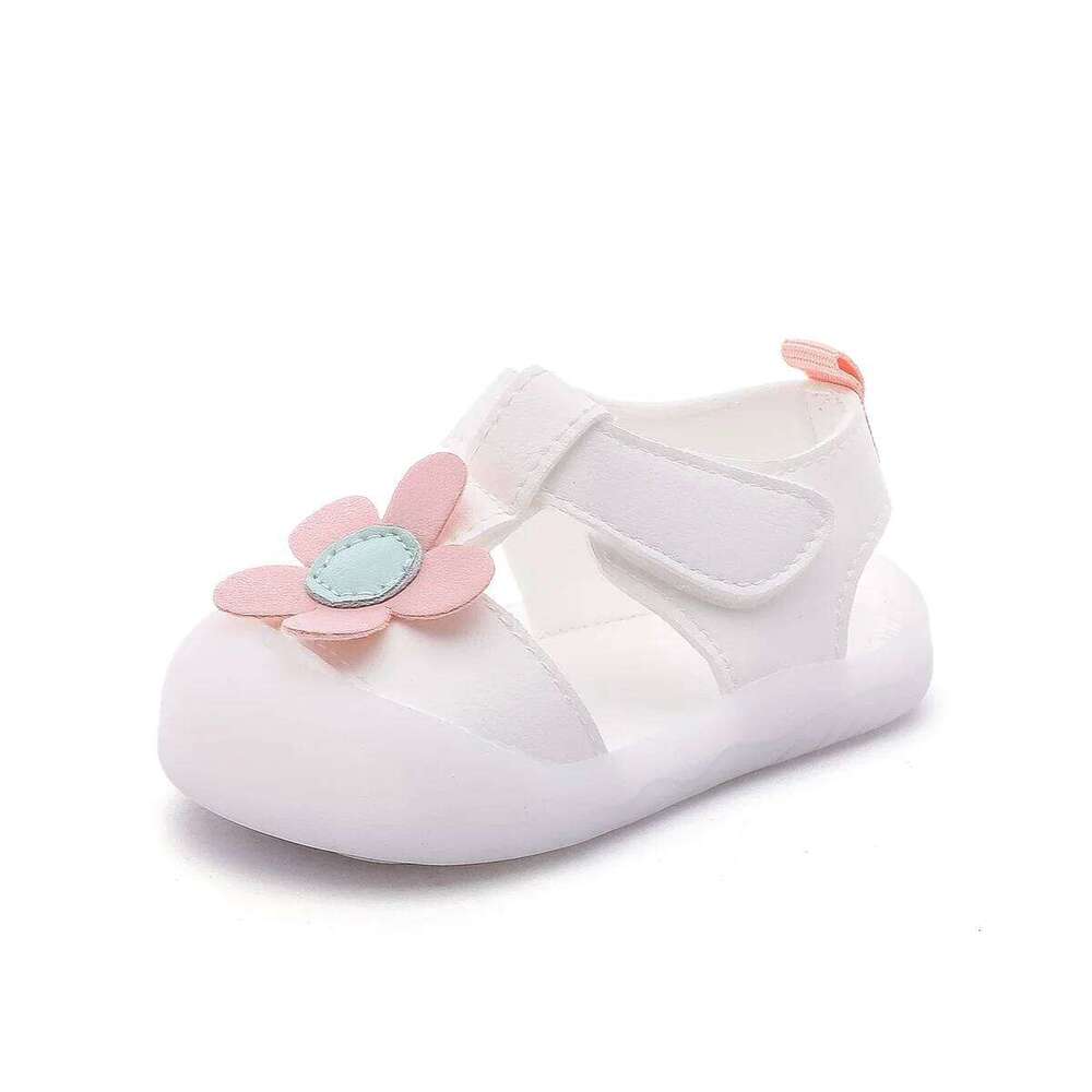 Baby Girls Flowers Sandals Rubber Sole Non-slip Summer Toddler Infant Little Kids Shoes