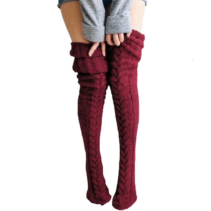 Cute Long Socks Lolita Leg Warmer Knitted Woollen Foot Warmer Stockings Autumn Winter Woman KneeHigh Socks Leisure Loose Socks 250911