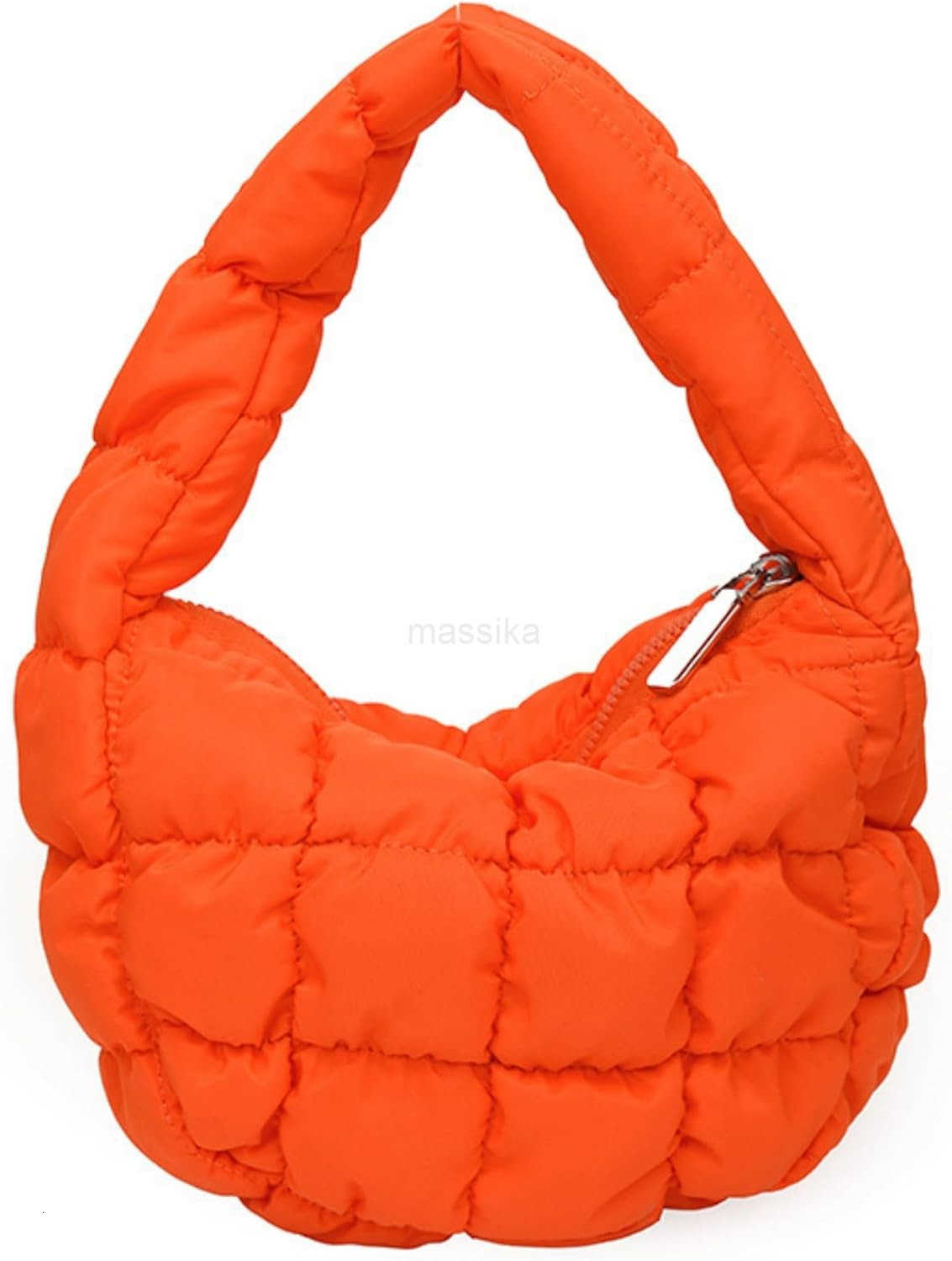 Puffer Bag Women Mini Quilted Cute Bubble Handbag Crescent Wrist Satchel Y2k Purse M250912