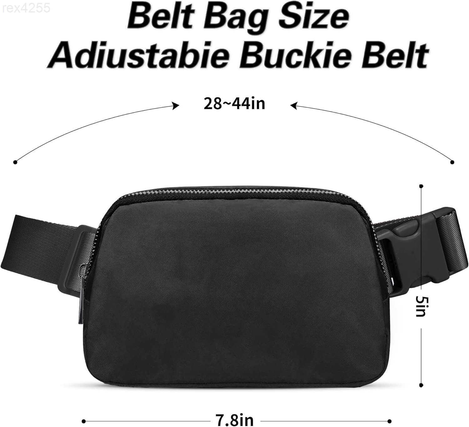 Mini Black Fanny Pack for Women MenValentines Day Gifts for Girls Teens Kids Daughter Sister HerTrendy Stuff Crossbody Bags Cute Everywhere Belt BagsB