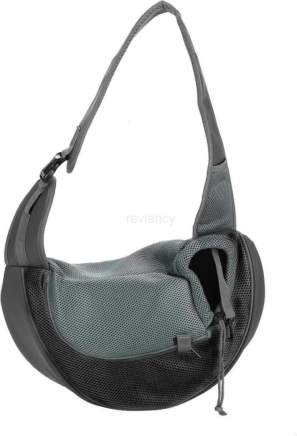 Dog Pet Sling Carrier Puppy Cat Sling Mesh Carrying Bag Adjustable Strap Breathble Small Dog Cat Satchel Carrier Hand Free Safe Front Backpack Soft Fo