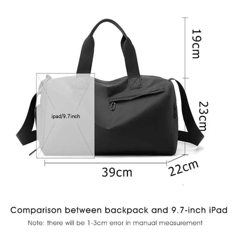 Zipper Large Oxford Travel Solid Fiess Thickened Fabric High Capacity Waterproof Lage Sports Bags