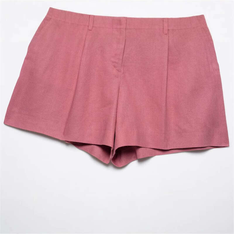 DHEssentials Spring New Set Pink Vest Top Shorts High Waist Design Sense Little Chanel Style Versatile Elegant