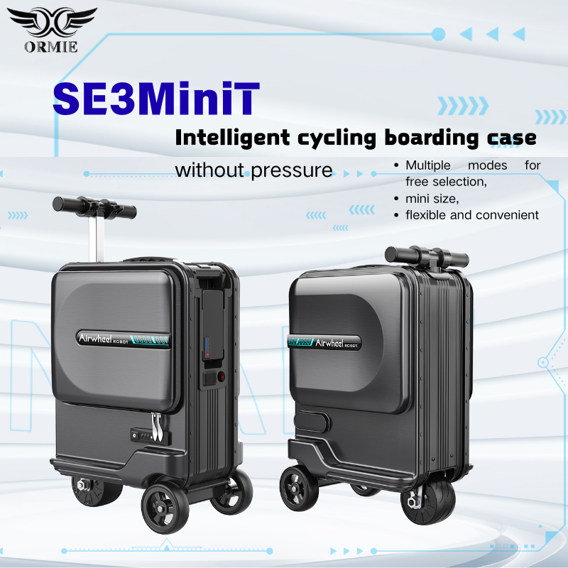 ORMIE Electric Luggage - Compact, Aviation - Friendly Travel Companion with Integrated Battery SE3minit