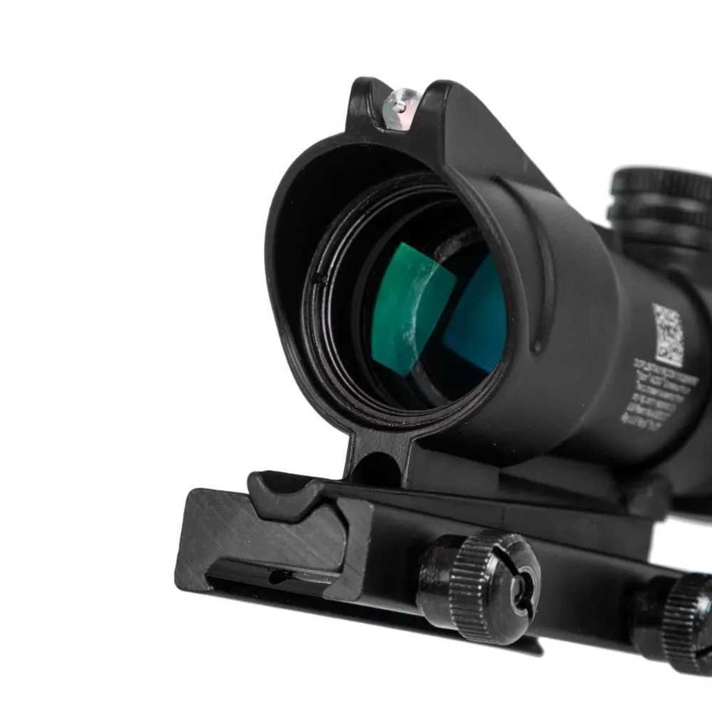 4X32 Hunting Riflescope Real Fiber Optics Grenn Red Dot Illuminated Etched Reticle Tactical Optical Sight C250912