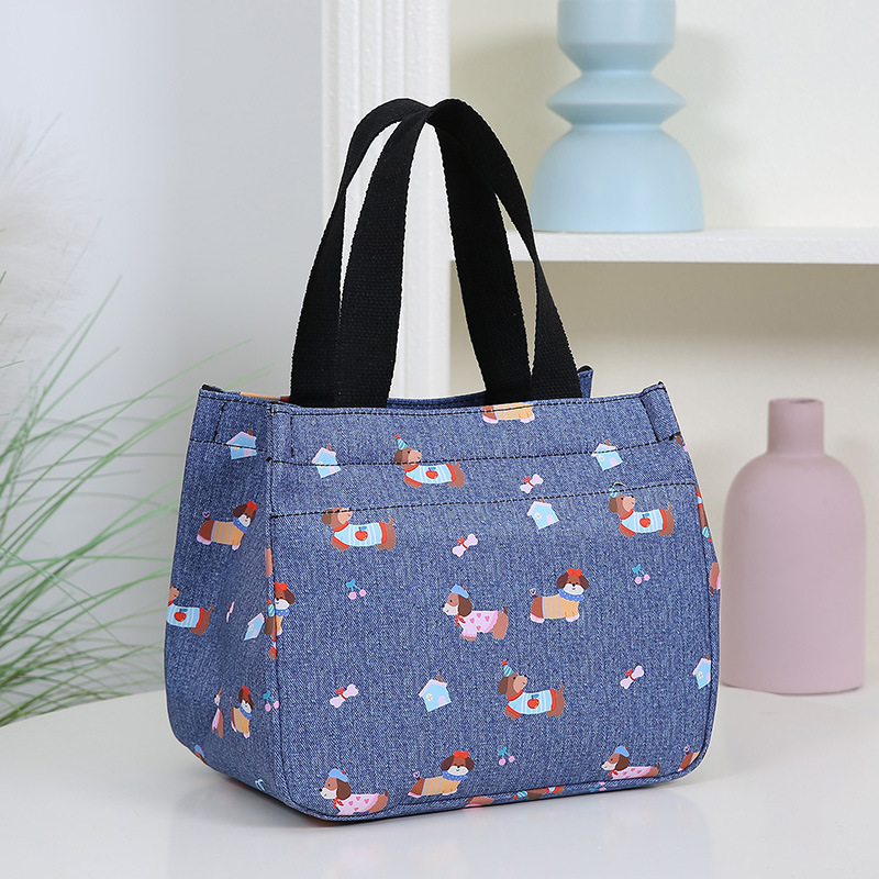 Designer Bag Fresh Style Umbrella Bag With Water Bottle Holder Eco Friendly Waterproof Fabric Luxury Bag Handheld Lunch Box Bag Bento Snack Bag Mommy 
