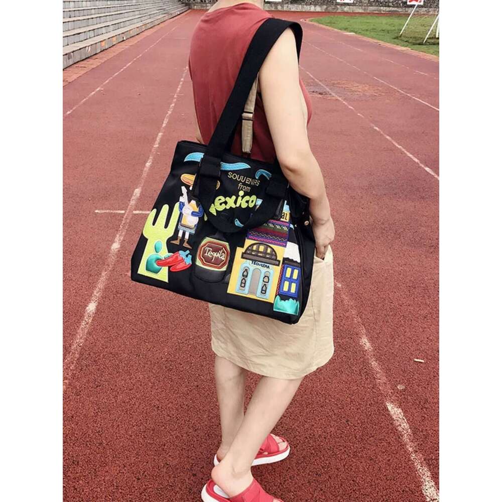 Designer Bag Tote Bag Shoulder Bag Niche Designer For Women New Color Block Embroidered Handbag Large Capacity Shoulder Tote Bag