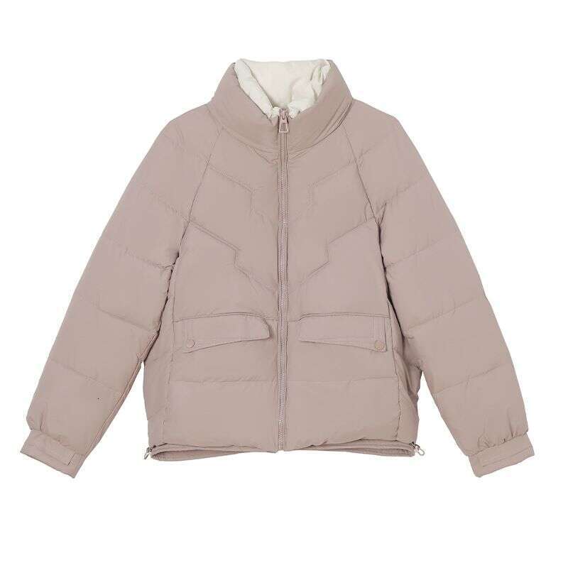 Down Short Style New Women's Autumn And Winter Standing Collar Thick Loose Fashionable Small Cotton Jacket