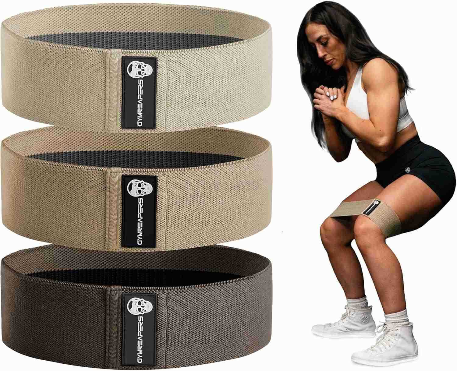Bands for Booty Workouts Non Slip Fabric Band Set with 3 Levels Resistance Bands for Legs Hip for Men Women W250912