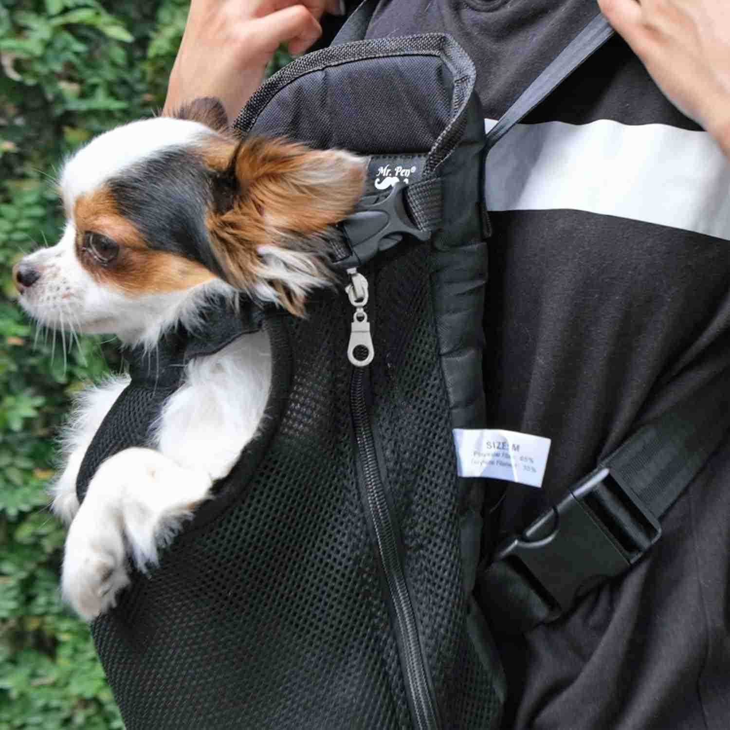 Pet Carrier Backpack Weighing Up to 12 lbs Adjustable Dog Carrier Backpacks Dog Backpack Carrier for Small Dogs Dog Front CarrierW250912