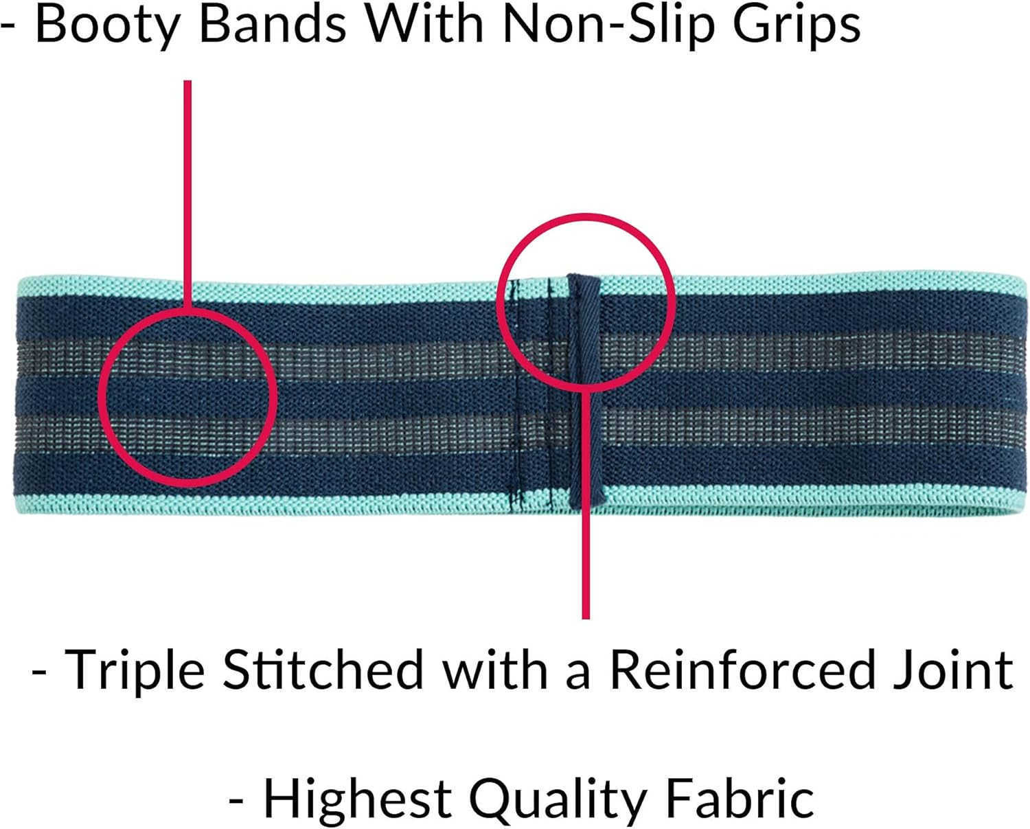 Resistance Bands for Men Women Workout Resistance Bands for Abductors Hip Flexors Glutes Yoga Physical Therapy Home Fitness W250912