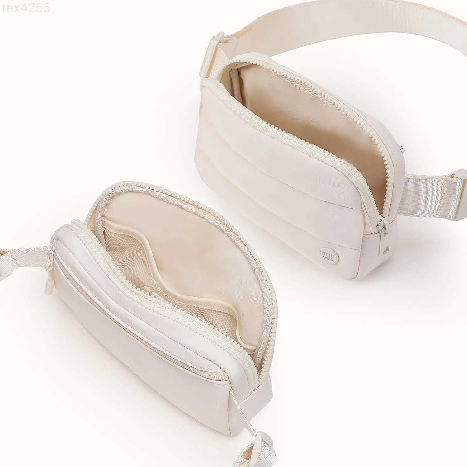 Packs for WomenWaterproof Belt Bag Bum Bags for CrossbodyFashion Waist Packs with Adjustable Strap for Traveling Hiking RunningBeigeW250912