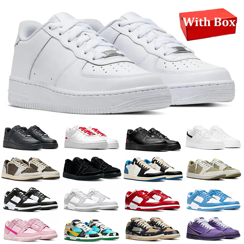 Free shipping one men women designer Casual Shoes 1 Triple white black Pink Green sneakers outdoor mens trainer size 36-47