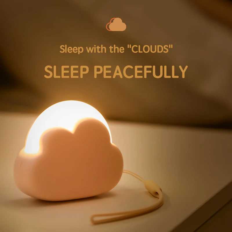 Cloud Night Light Mini USB Wireless Adorable Cloud Shape LED Night Light For Bedroom Baby Children Creative Gift C251122