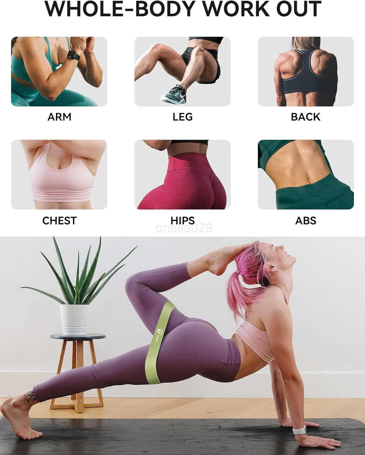 Resistance Bands Set Exercise Bands Resistance Bands for Working Out Booty Bands for Women and Men Workout Bands for Physical TherapyYoga W250912