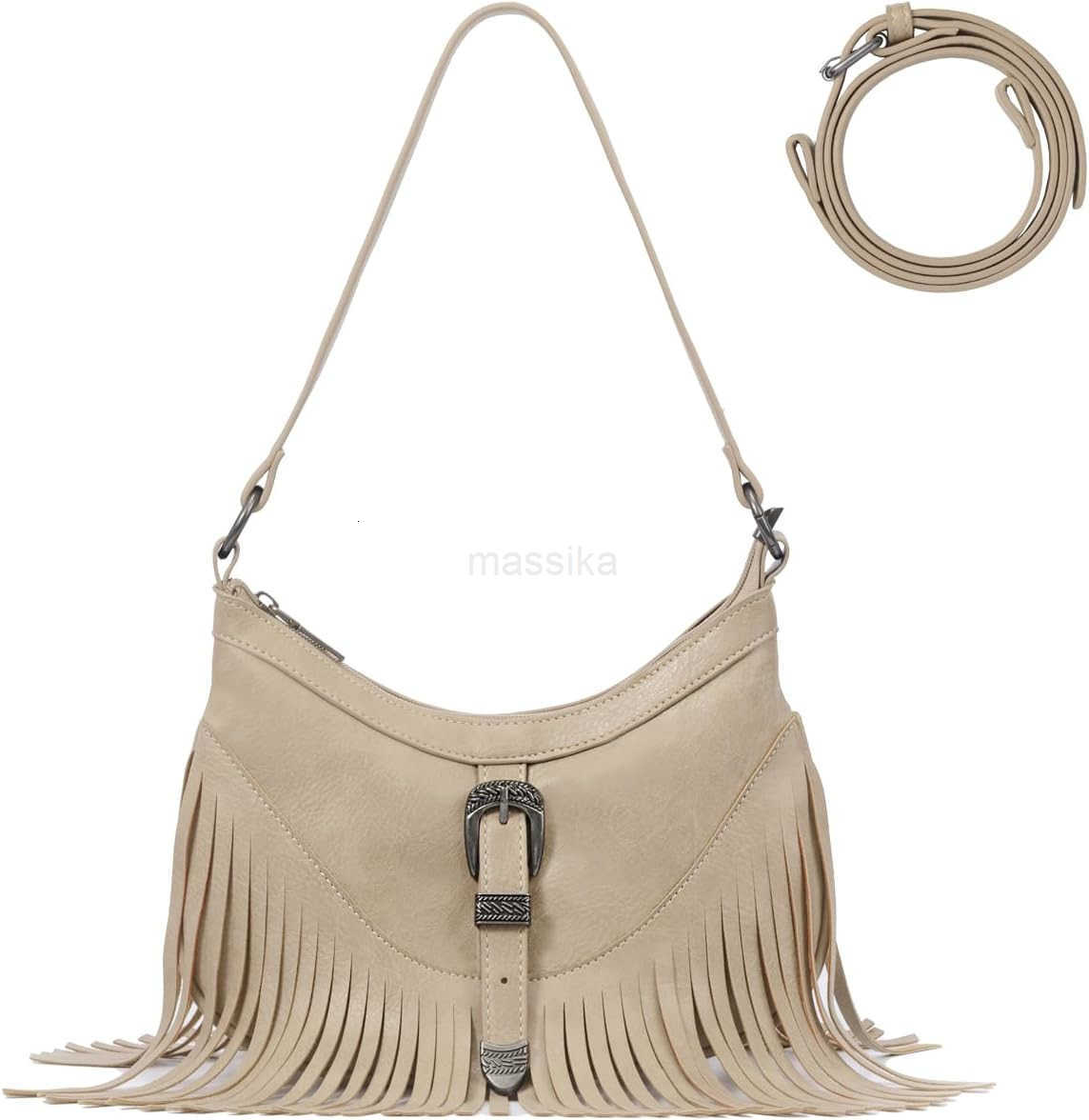 Fashion Small Western Fringe Underarm Purse Mini Hipppie Shoulder Bag with Tassel for Women M250912