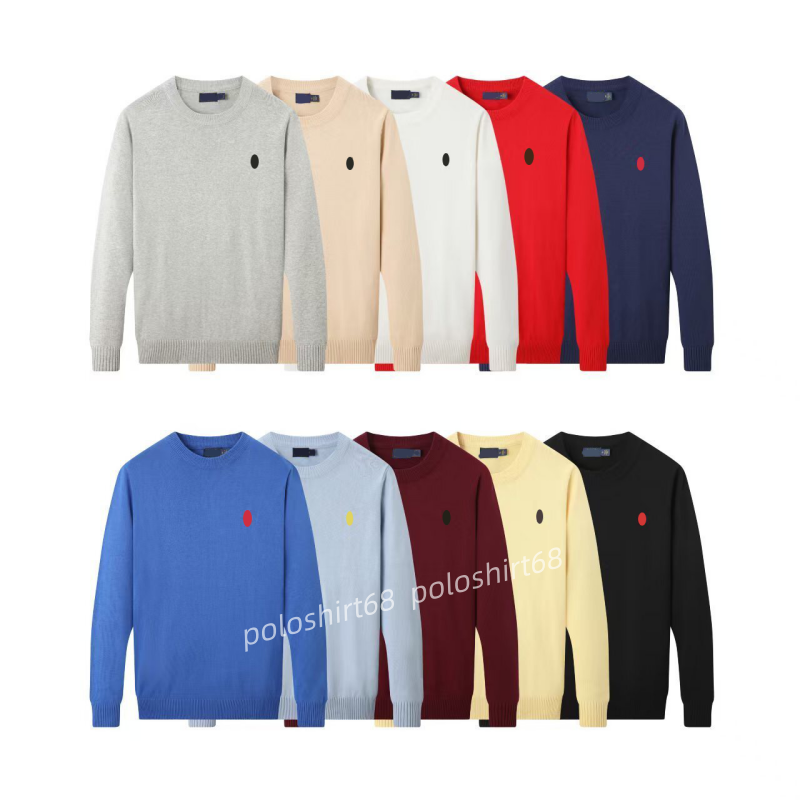 Designer polo sweater Men Sweater Autumn and Winter High Quality Casual Men's Sweater Animals Brand Men's Sweater Cotton Concise Pullover Sweater Size M-XXL