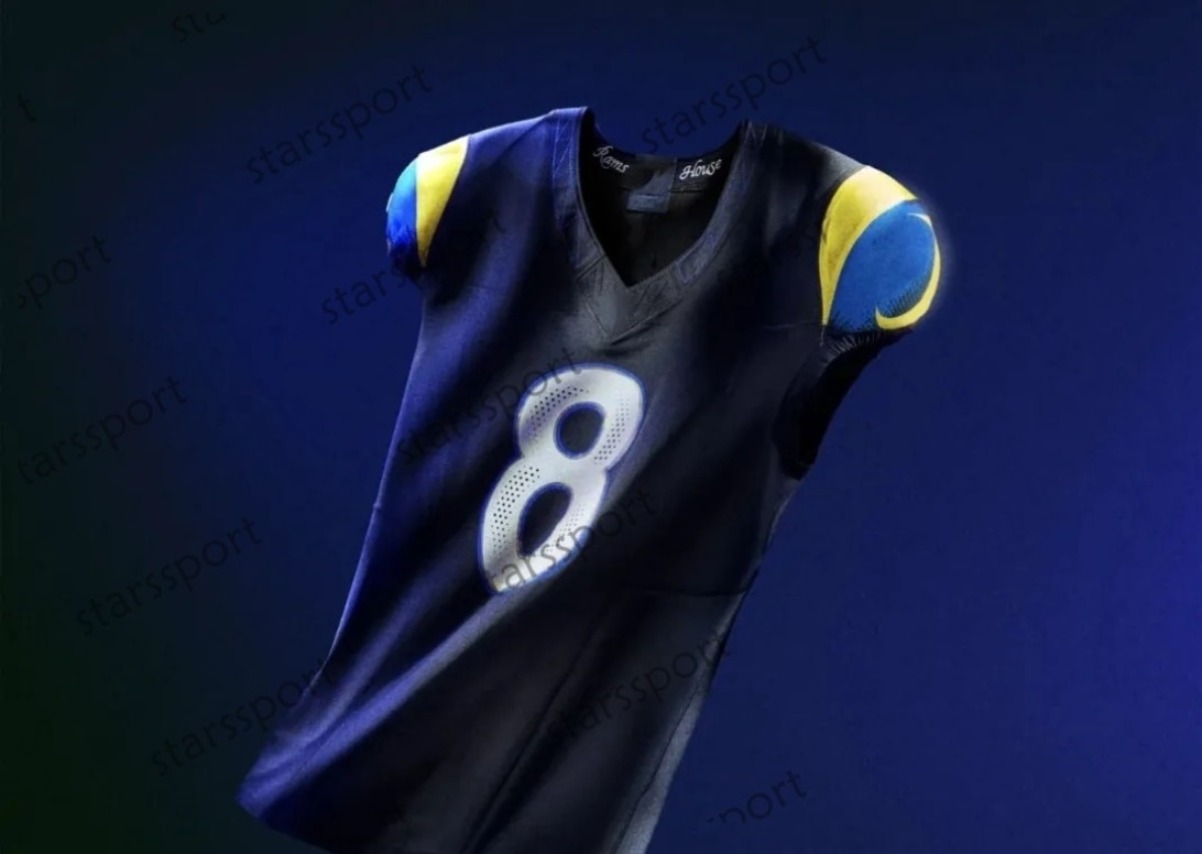 Custom 2025 Rivalries jerseys Matthew Stafford Kyren Williams Aaron Donald Puka Nacua avante Adams Christian Rozeboom Jaylen McCollough Stetson Bennett IV