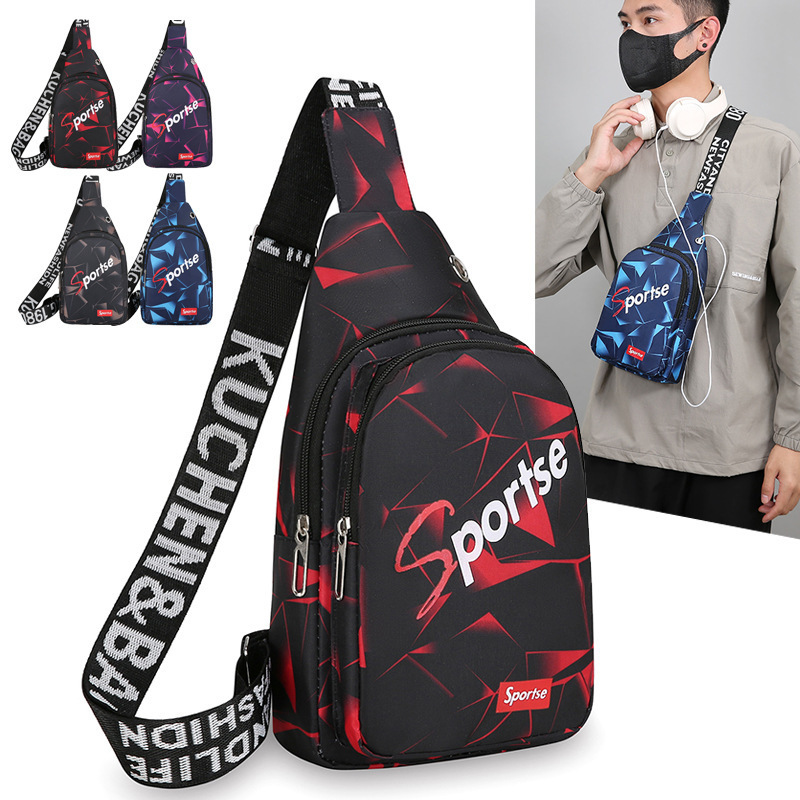 Men S Luxury Bag Chest Bag Summer Free Shipping Trendy Brand Large Capacity Youth Designer Bag Casual Backpack Waterproof Fashion Single Shoulder Cros