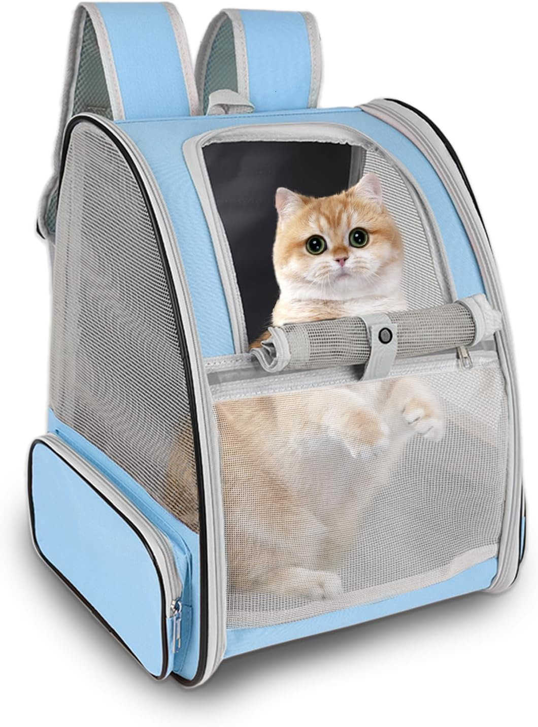 Cat Backpack CarrierPet Carrier Airline Approved for Small Dog Cat Puppy Kitten BunnyVentilated Mesh Design Animal Backpack for Hiking Camping Travel 