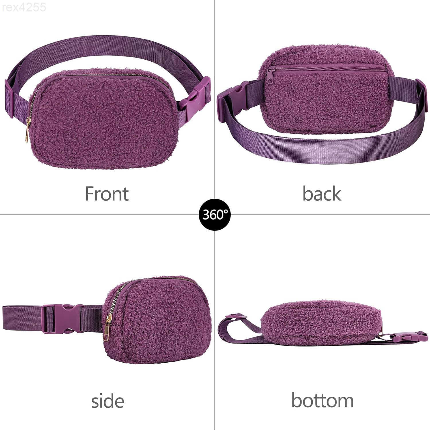 Pack Crossbody Bag for Women and Men Belt Bag for Hiking Bum Bag with Adjustable Strap Waist pack for Running Workout Sports Travel BlackW250912