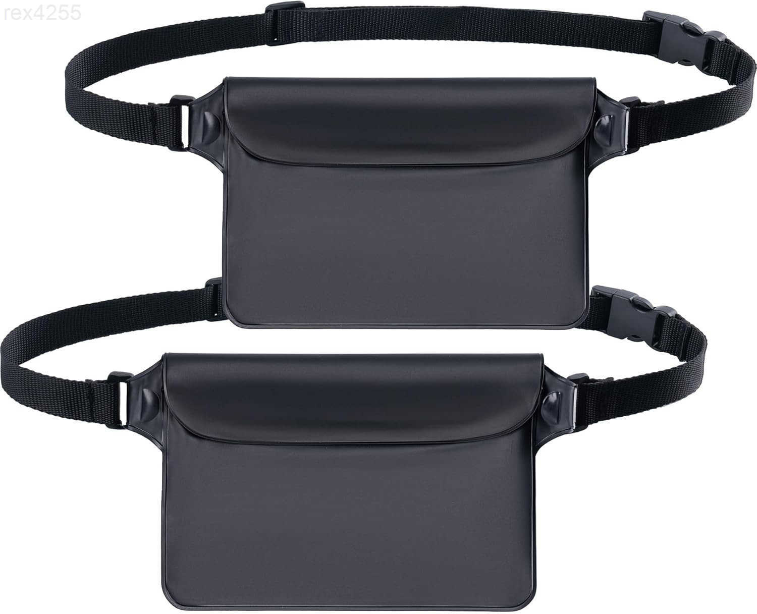 2Pack Waterproof Pouch with Adjustable Waist Strap Screen Touch Sensitive Dry Bag Keep Your Phone and Valuables Dry Perfect for Swimming Kayaking Boat