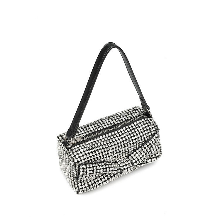 TB BHULAMTE designer bag 2025 Cross-Border New Classic Small Luxury bag Square Bag Bowknot Evening Handbag Rhinestone Clutch Shoulder Bag Full Rhinest