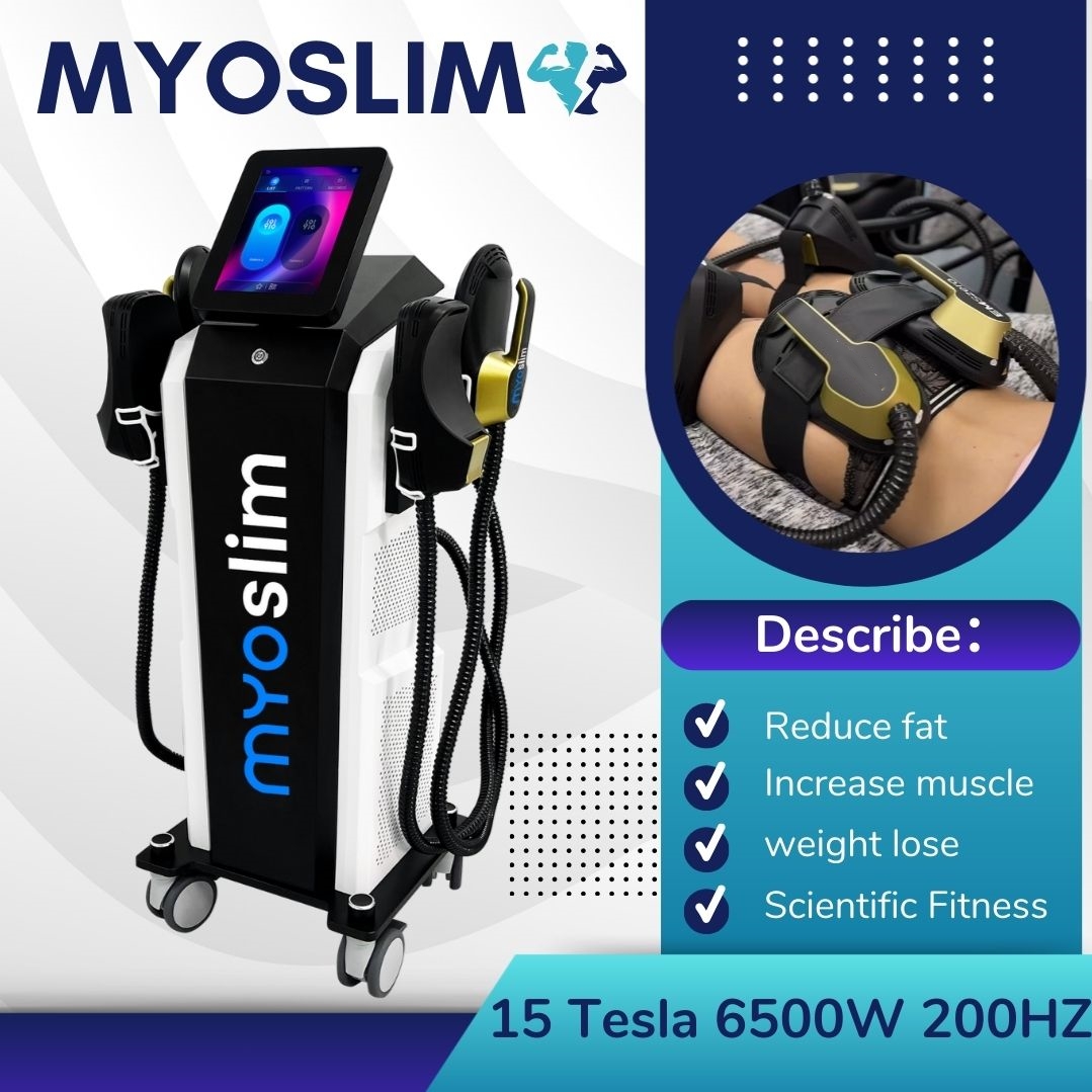 EMS Body Sculpting Machine Myoslim Professional Beauty Salon Slimming Equipment For Fat Reduction Muscle Building Burn Fat And Build Abs Skin Tighteni