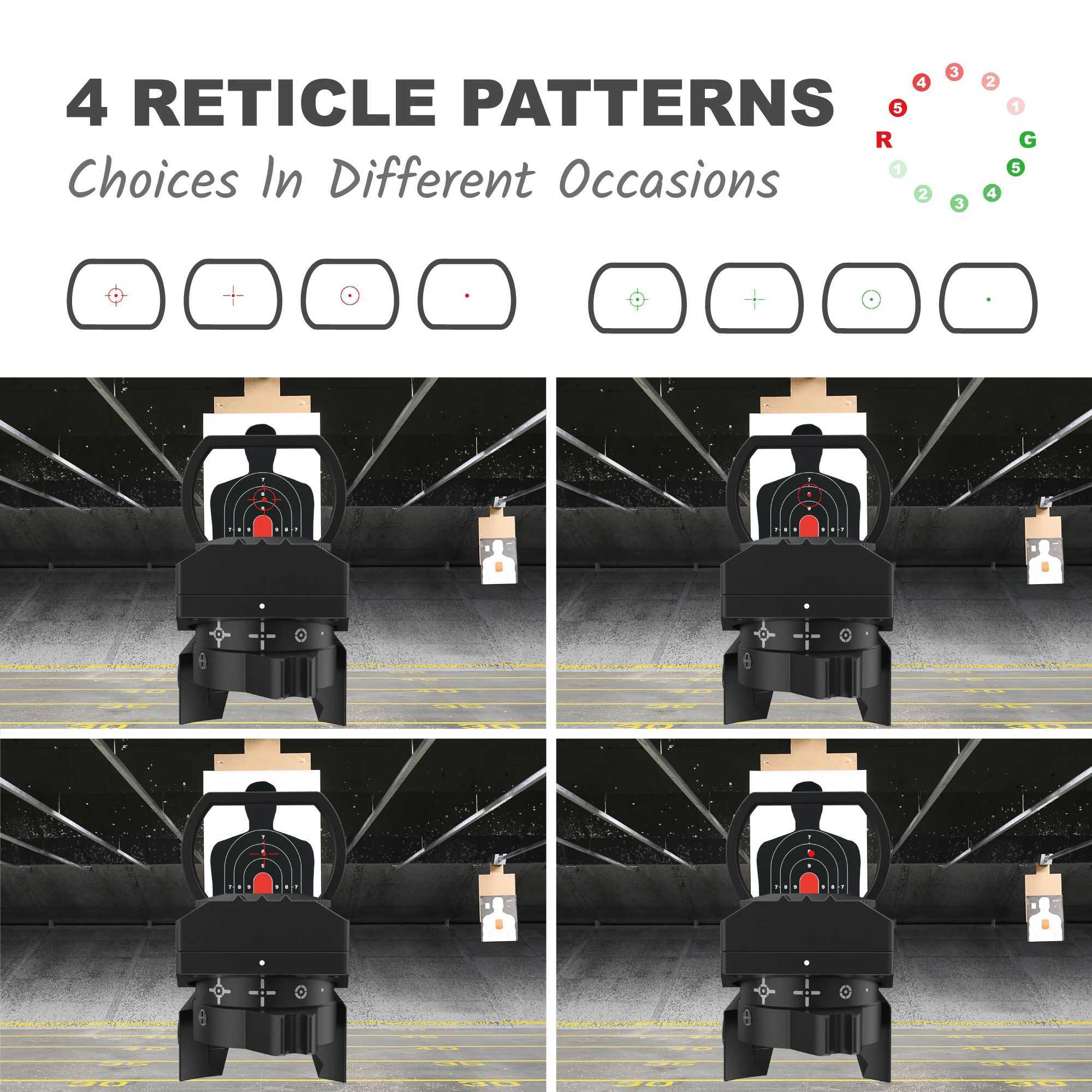 VicOptics Z1 1x23x34 Red Dot Scope Hunting Riflescope 21mm 20mm Weaver Reflex Collimator Sight For Airsoft 223 C250912