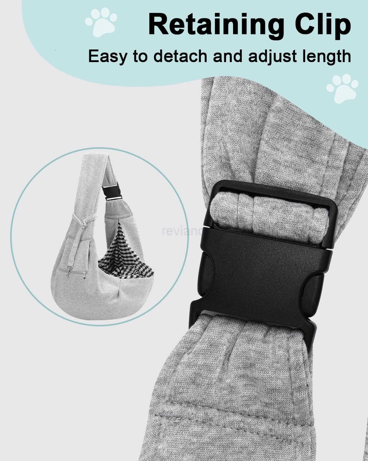 Dog Carrier Sling for Small Dogs and Cats0 to 12 lbs Puppy Sling Carrier with Adjustable Strap Travel Safety Harness HandsFree Pet Carring Holder Trav