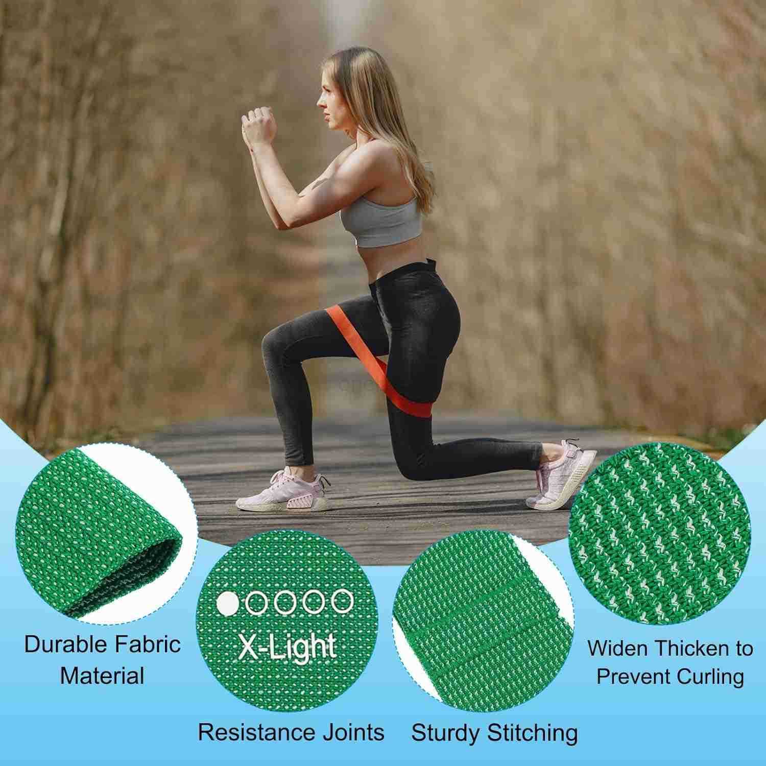 Fabric Resistance Bands Elastic Exercise Bands for Women and Men Booty Legs Workout Bands for Fitness Pilates W250912