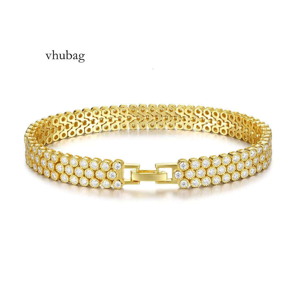 S Sier Moissanite Bracelet Design Fashion and Versatile Hand Accessory