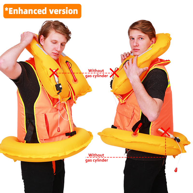 inflatable life vest rescue vest life jacket Adapt to various environments Professional Marine High buoyancy Factory direct sales