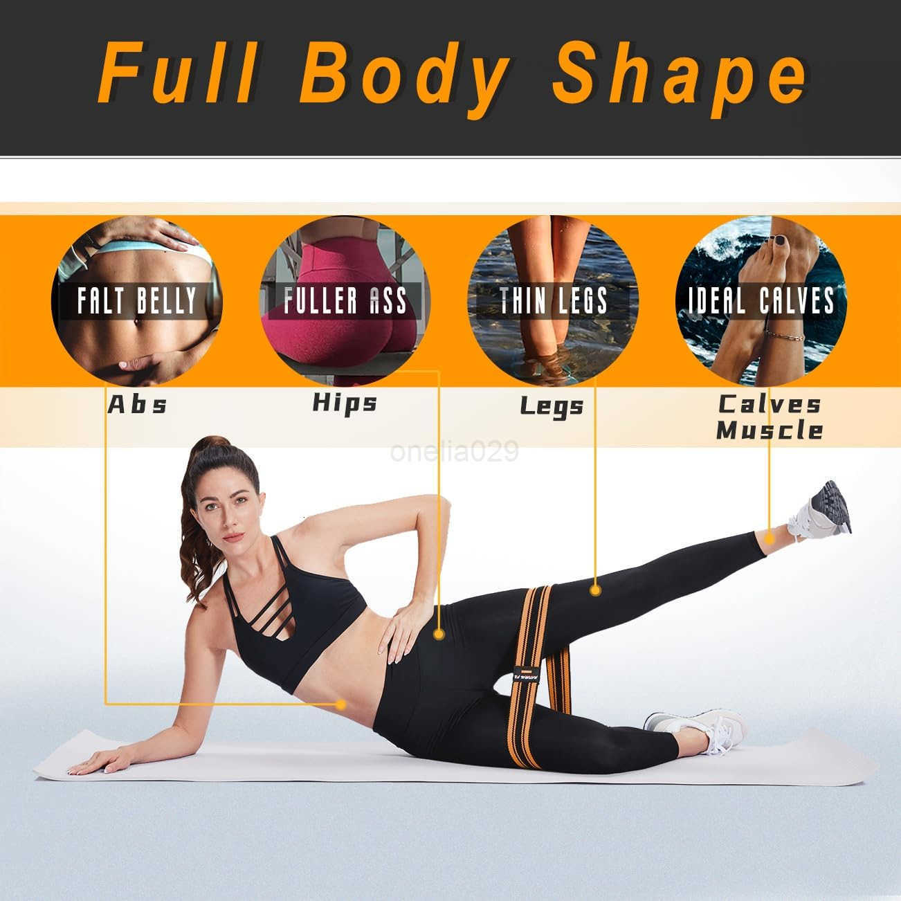 Resistance Bands Exercise Workout Bands for Legs and Butt Fabric 6 Set of Stretch Bands for Women and Men Exercise Loop Bands Yoga Pilates Rehab W2509