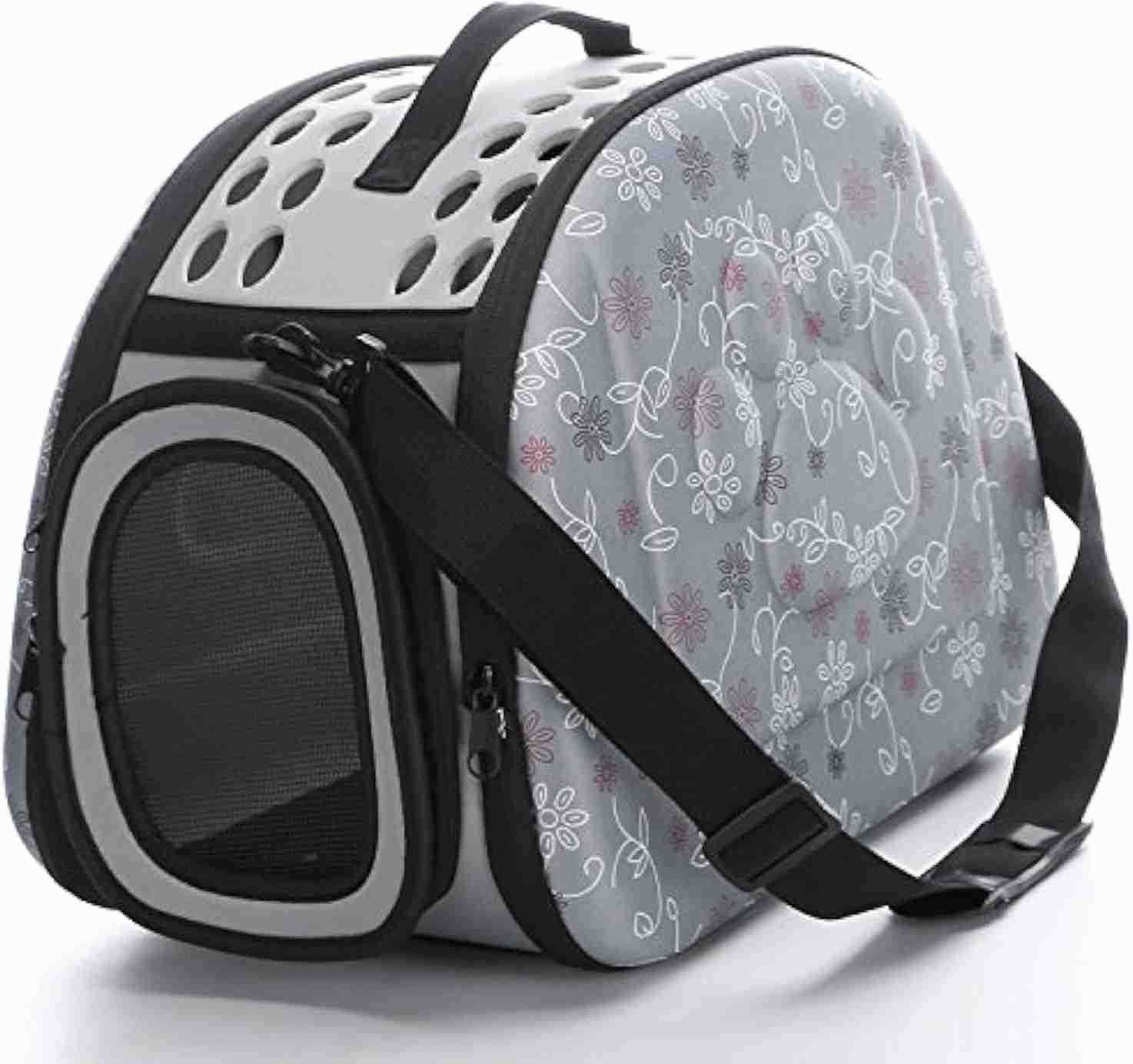 Pet Dog Cat Carrier Cage Collapsible Travel Kennel Portable Pet Carrier Outdoor Shoulder Bag for Puppy Dog Cat Small Medium Large Animal M PinkW250912
