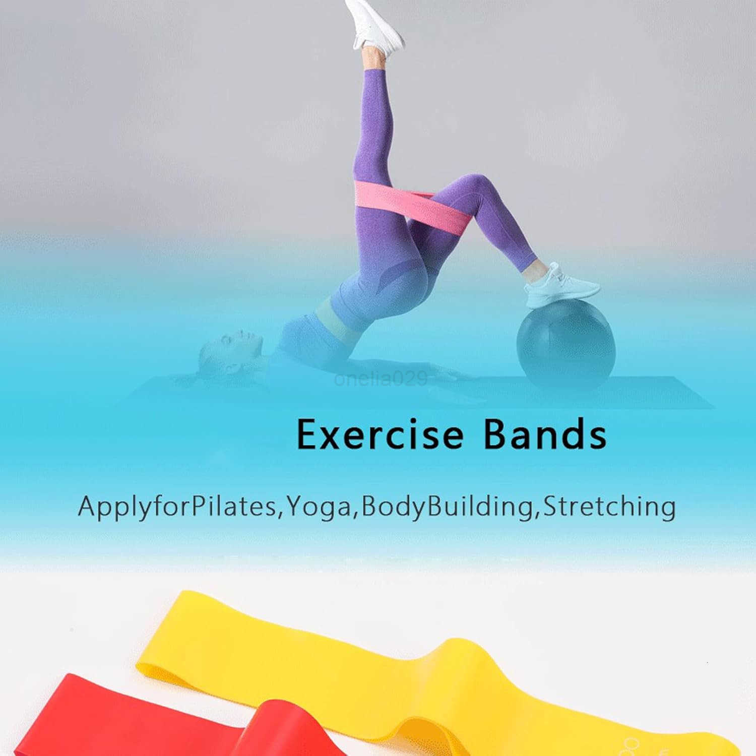 5 Pcs Resistance Bands Hofull Exercise Bands for Women Men with Instruction Guide and Carry Bag Resistance Loop for Yoga Pilates Fitness and Home Work