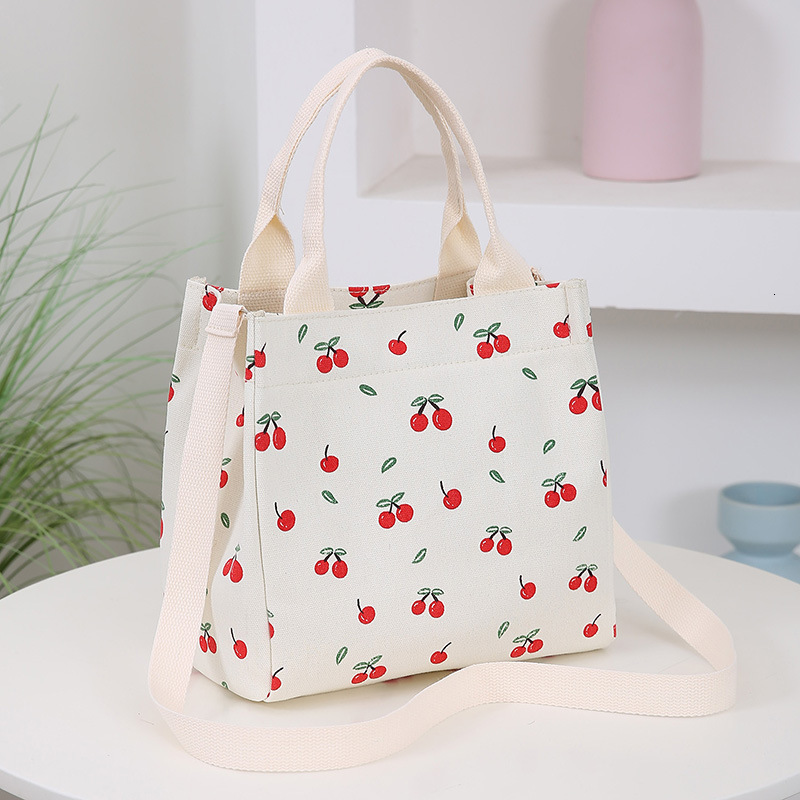 New Canvas Single Shoulder Designer Bag Handbag Fashion Lunch Luxury Bag Box Free Shipping Mommy Bag Simple Compact D Handheld Bag Commuter Bento Bag