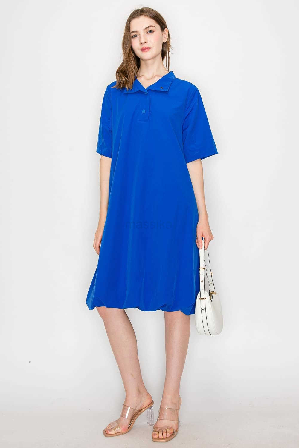 Small Crescent Smooth Faux Leather Underarm Shoulder Bag M250912