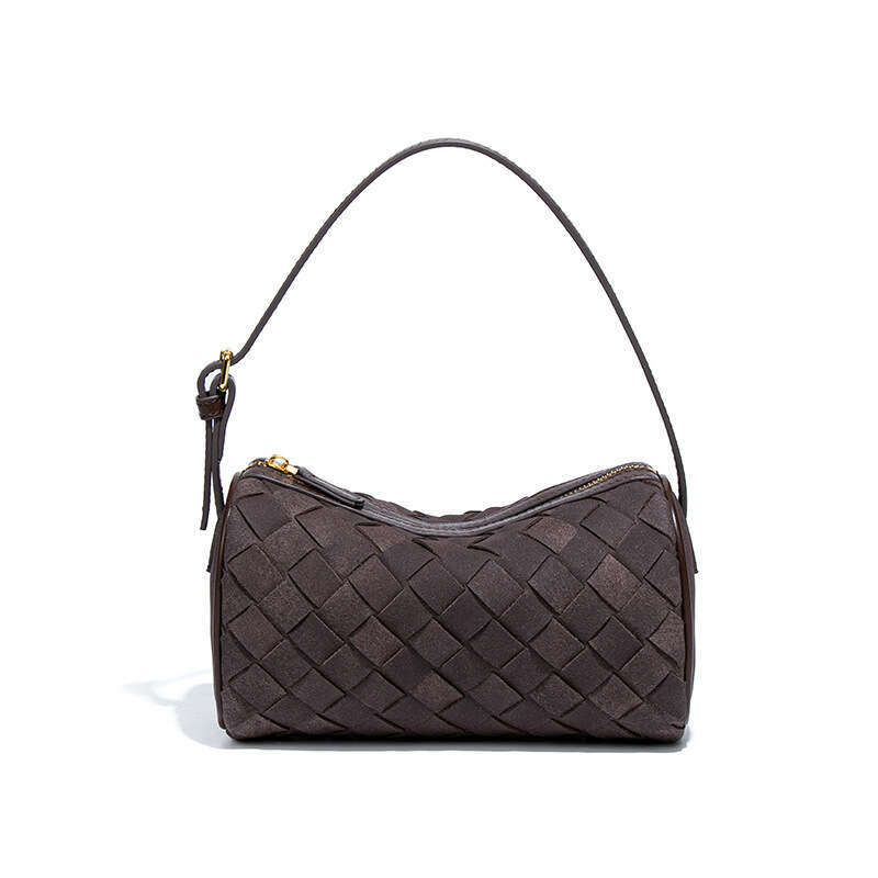 Autumn Winter New Ins Lazy Casual Versatile Korean Style Niche Suede Design Handheld Pillow Woven shoulder Bag