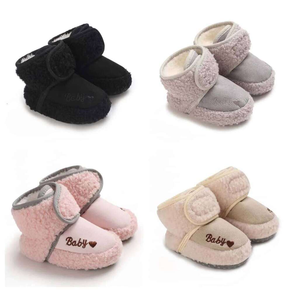 "Baby Winter Booties - Warm Plush Snow Boots for Newborns Soft Sole Crib Shoes | Cozy First Walkers 0-24M"
