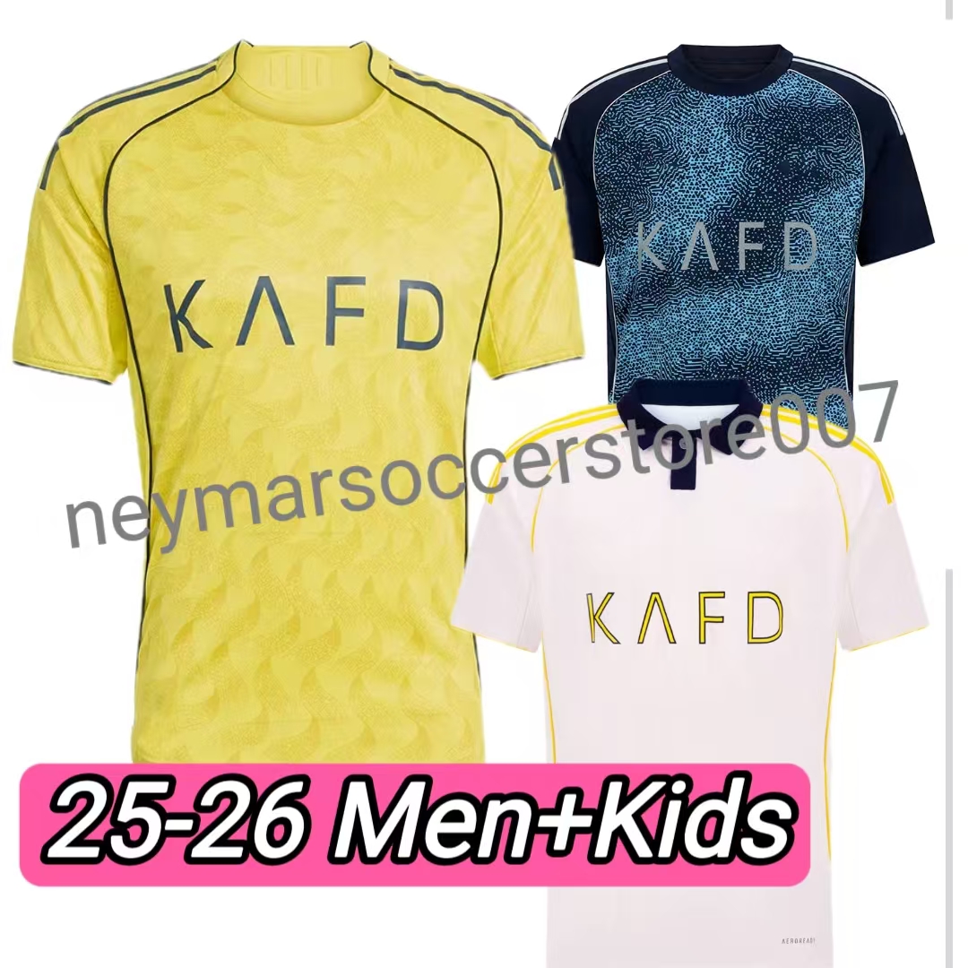 2526 Al Nassr FC soccer Jerseys t shirt Ronaldo Fans home 25 26BROZOVIC GHAREEB Talisca Telles MASHARIPOV LAJAMI men Football shirt Al-Nassr