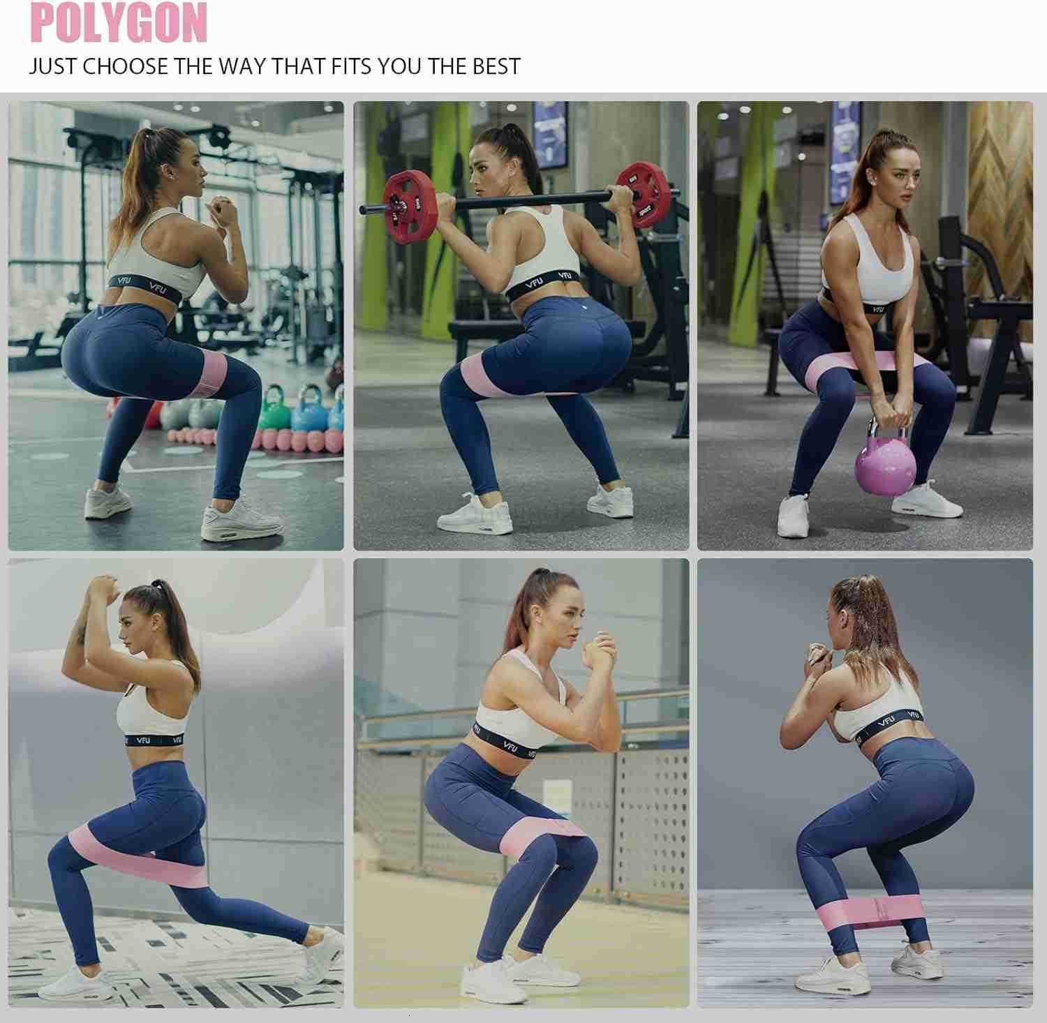 Resistance Bands for Working Out NonSlip Fabric Booty Bands for Women and Men Exercise Bands for Legs and Butt Glute Hip Workout Pilates Home Fitness 