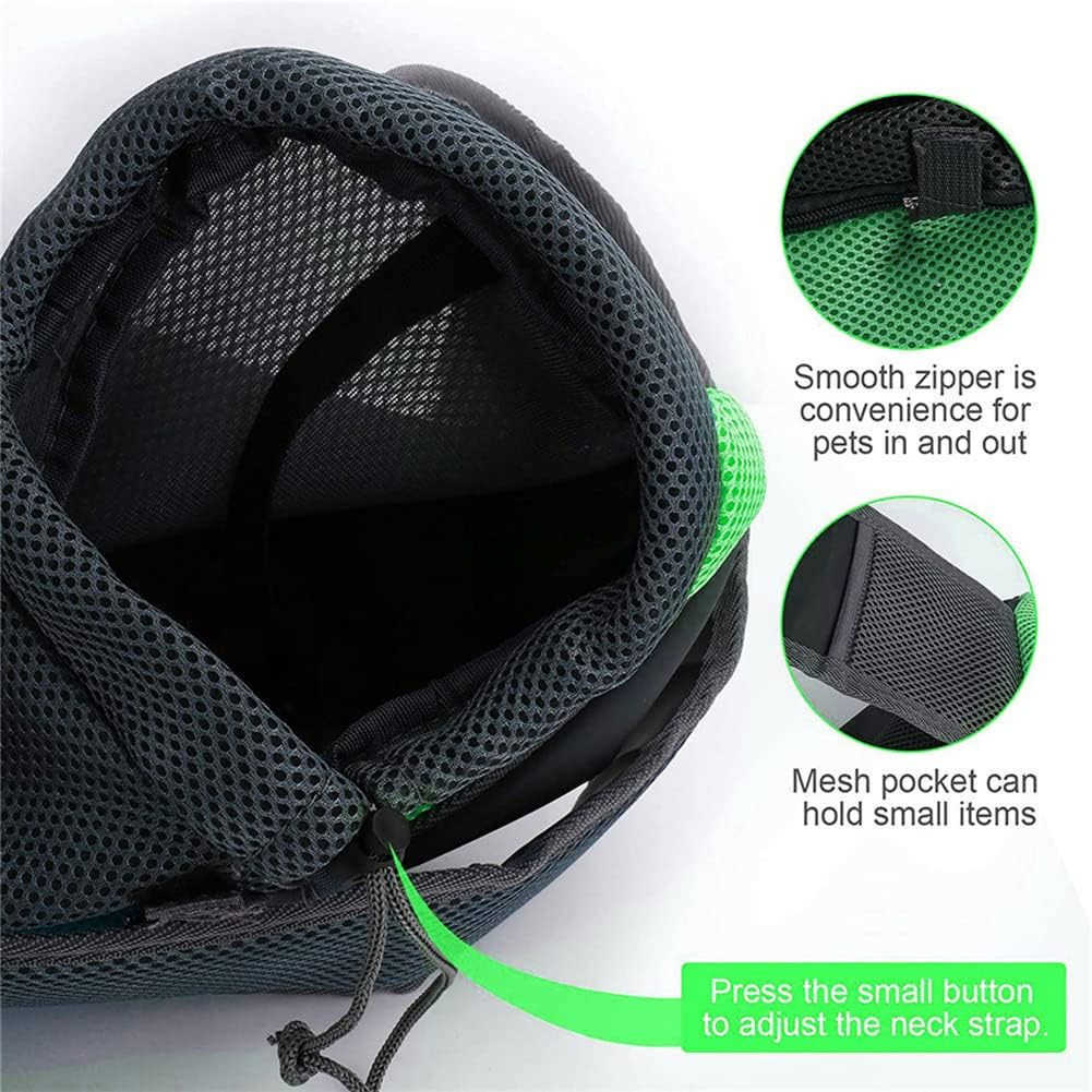 Pet Dog Sling Carrier Breathable Mesh Hand Free Adjustable Travel Safe Puppy Sling Bag Carrier Dog Satchel Carrier for Dogs Cats Rabbit Small Animals 