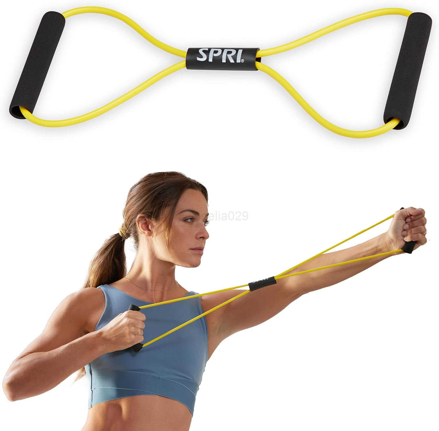 Ultra Toner 8 Resistance Band with Padded HandLEs Great for Stretch Exercise FitnESS Training Yoga Resistance Weights Therapy Gym or Home Workout Equi