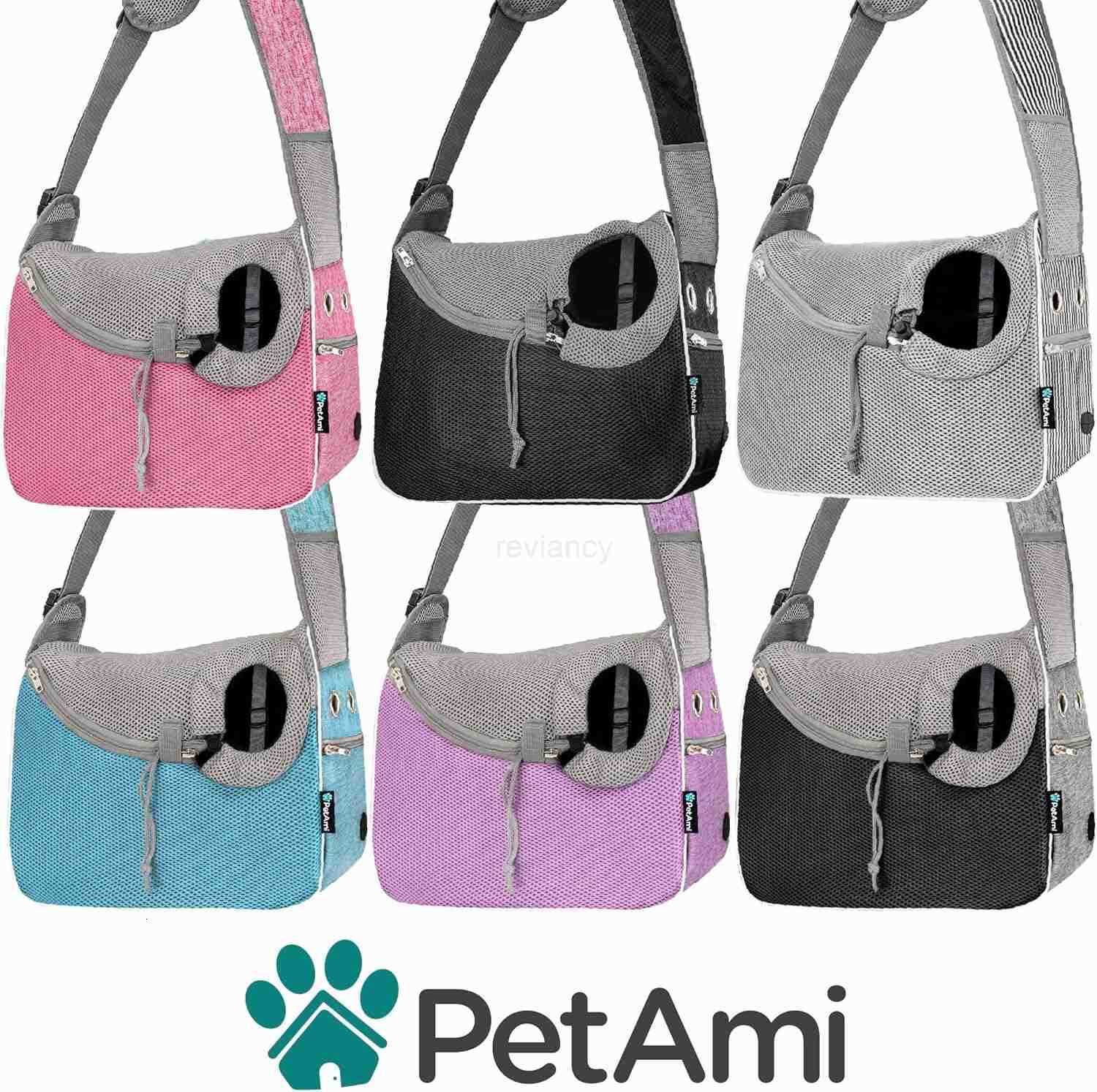 Small Dog Sling Carrier SoftSided Crossbody Puppy Carrying Purse Bag Adjustable Sling Pet Pouch to Wear Medium Dog Cat Travel Dog Bag for Traveling Po