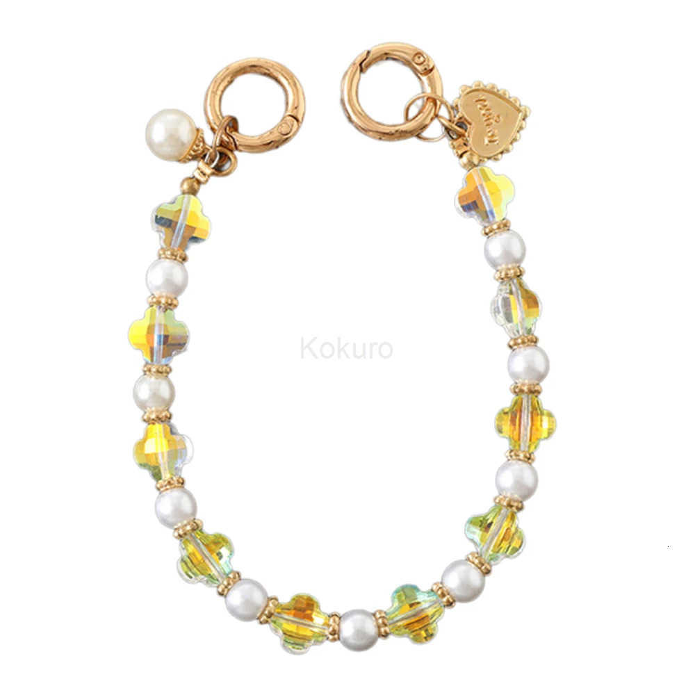 Fashion Creative Pearl Bag Strap Keyring Bag Accessories Phone Lanyard Phone Case Keychain Bead Bag Chains Bag Decoration Handle M250912