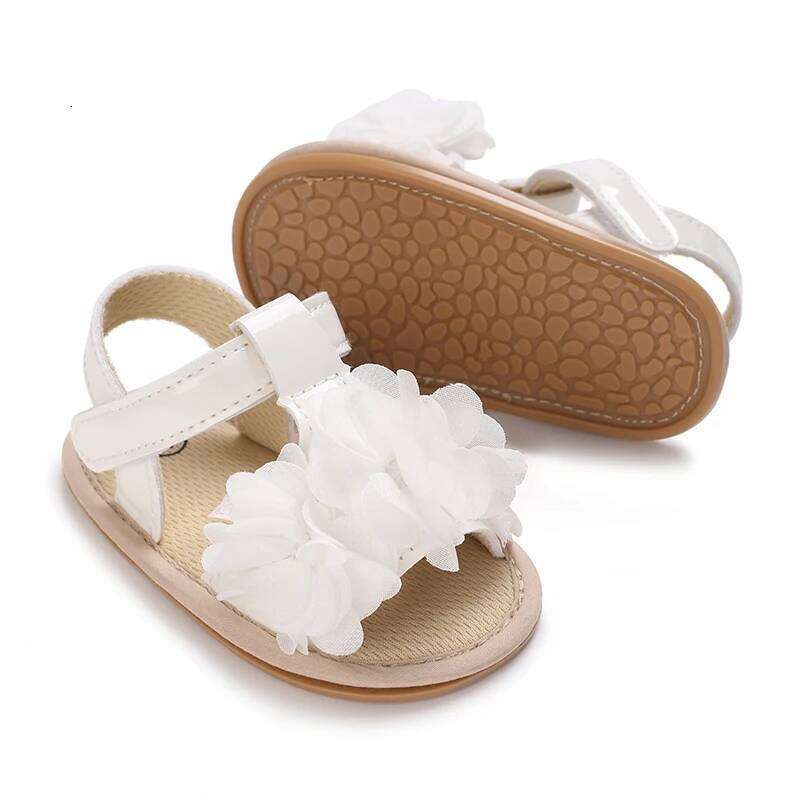 0-18 months summer girl sandals fashionable white princess baby non slip comfortable casual walking shoes