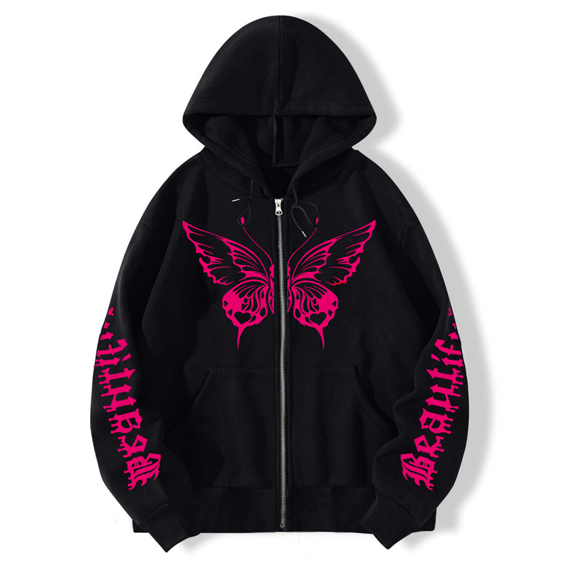Designer free shipping spider hoodie hot sales Classic Fashion Dark Zipper Hoodie Skeleton High Street Trendy Men's sweatshirt